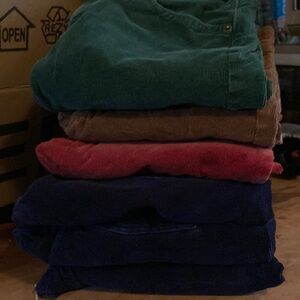 Lot of 6 pairs of almost new crewcuts corduroy stretch trousers.